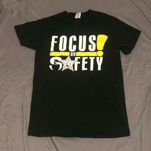 Classic Cotton Boy Tee - Focus on Safety Graphic